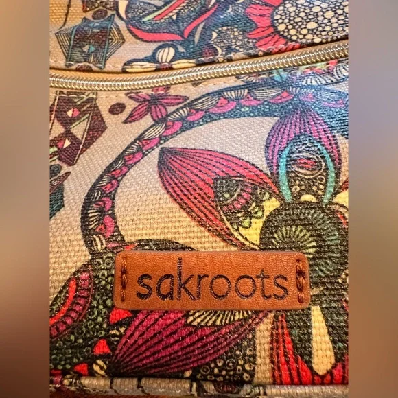 NWT Sakroots Artists Circle Crossbody, Charcoal Owl - Picture 1 of 12